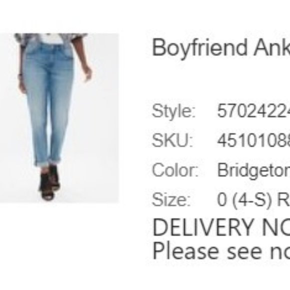 Chicos Boyfriend Ankle Jeans Sz 0R (Sz 4) - Picture 1 of 5
